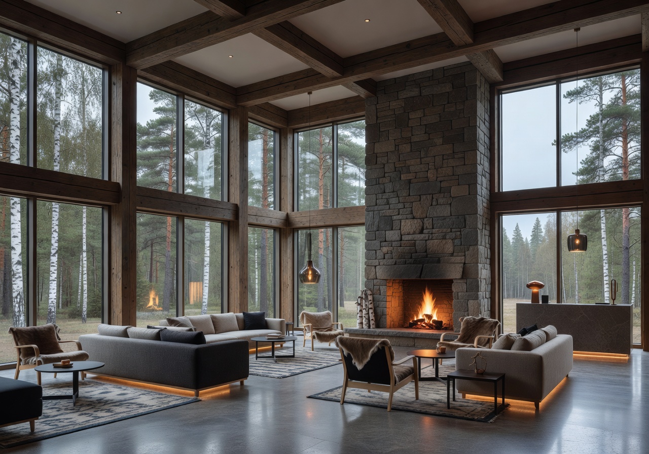 Finnish luxury hotel interior lobby