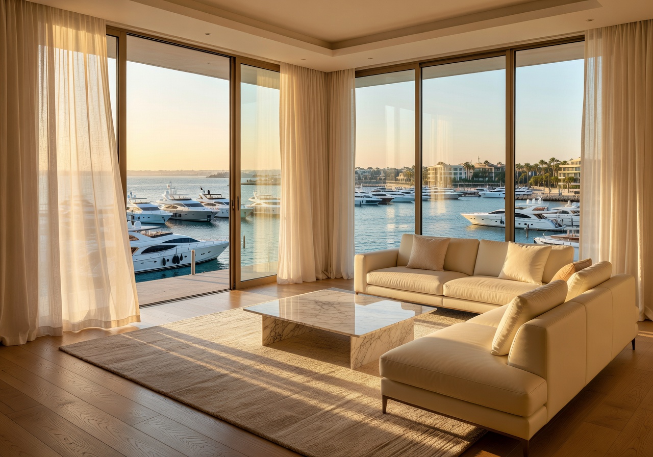 Marina sea-view luxury suite